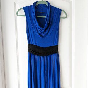 Soprano xs-s stretchy royal blue midi dress